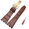 Высококачественный кожаный ремешок для часов Audemars Piguet AP15400 15703 15500 Серия Royal Oak Мужской часовой ремешок Двойной вогнутый интерфейс 26 мм