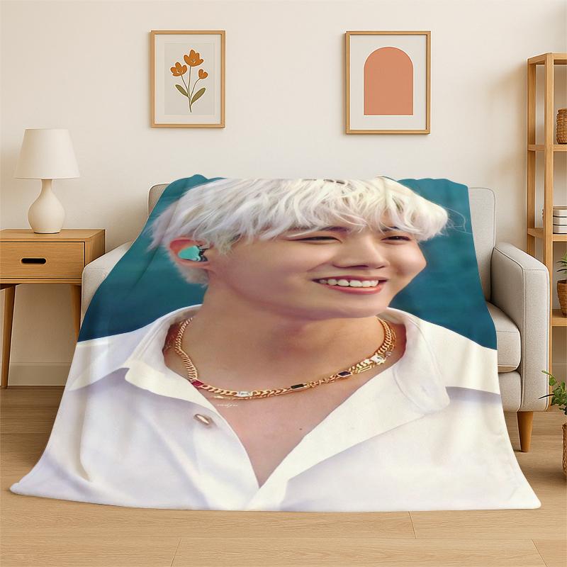Kpop BBTS Чон Хосок Джей Хоуп Фланелевое одеяло Мягкое теплое плед для спальни гостиной кровати путешествия кемпинга пикника подарок