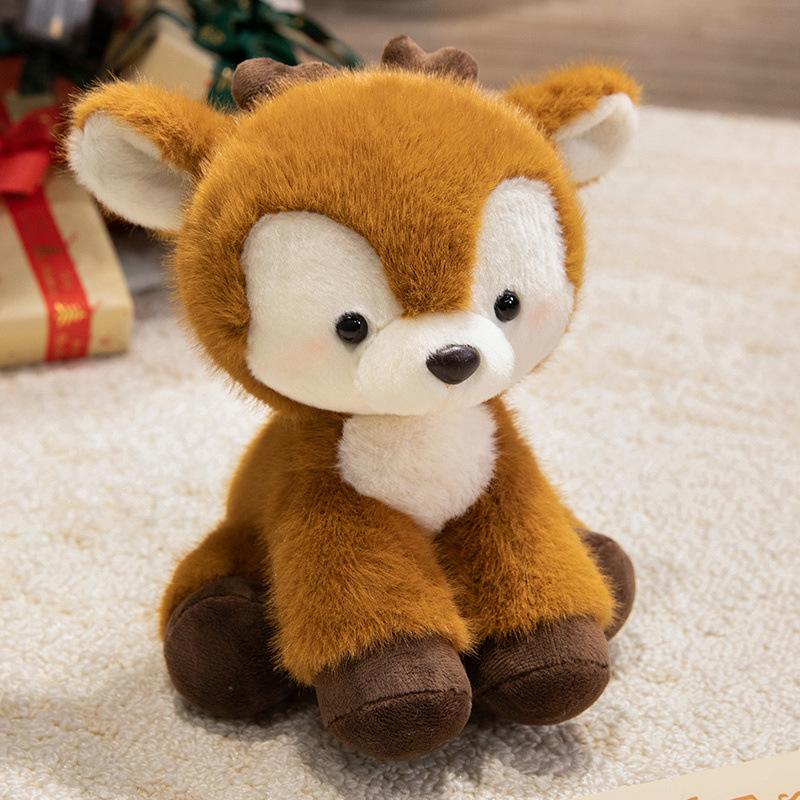 Cute Lying Deer Doll Plush Toy Sika Deer Doll Children Soothe Doll Girl Birthday