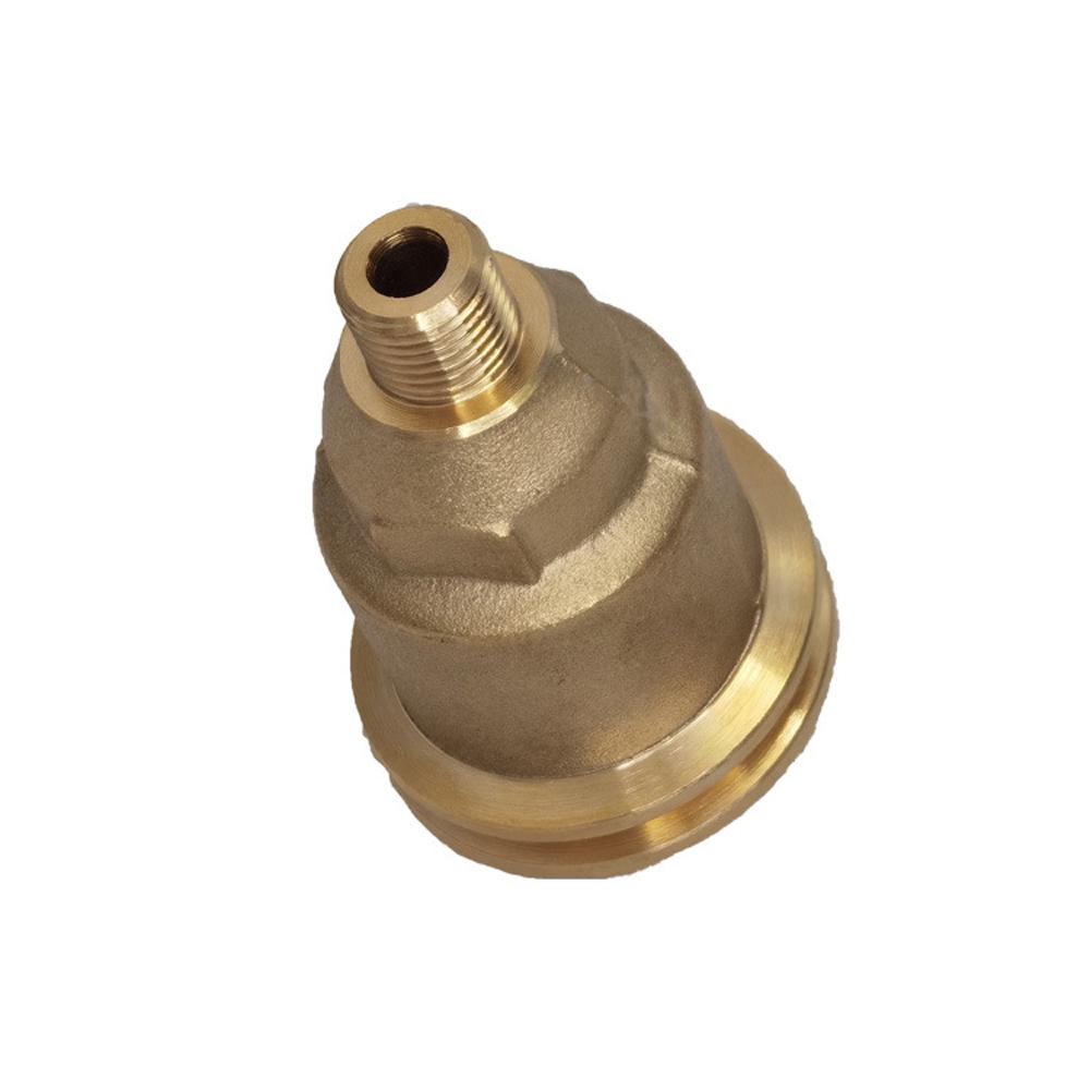 GasTank Adapter Converts POL Tanks Service Valve To QCC Type1 Gases Cylinder Connector with Pressure Gauge for 5 100lb