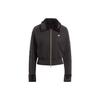 Originals Trefoil Rib TT с меховым воротником и логотипом, куртка на молнии, женская верхняя одежда, черный IA3912
