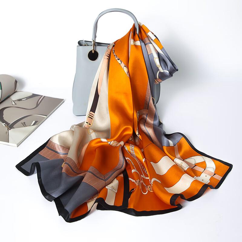 Hangsilu Silk Scarf, Warm Women's Outer Wrap Shawl, Skin-Friendly Scarf, Scarf with Comb Set, Birthday Gift for Mother And Elders