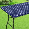 Elastic Edge Elastic Rectangle Picnic Table Cloth Waterproof Table Linen  Folding Table