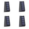 4Pcs Solar Garden Lights Rgb Color Changing Waterproof Fence Stairs Wall Lamp
