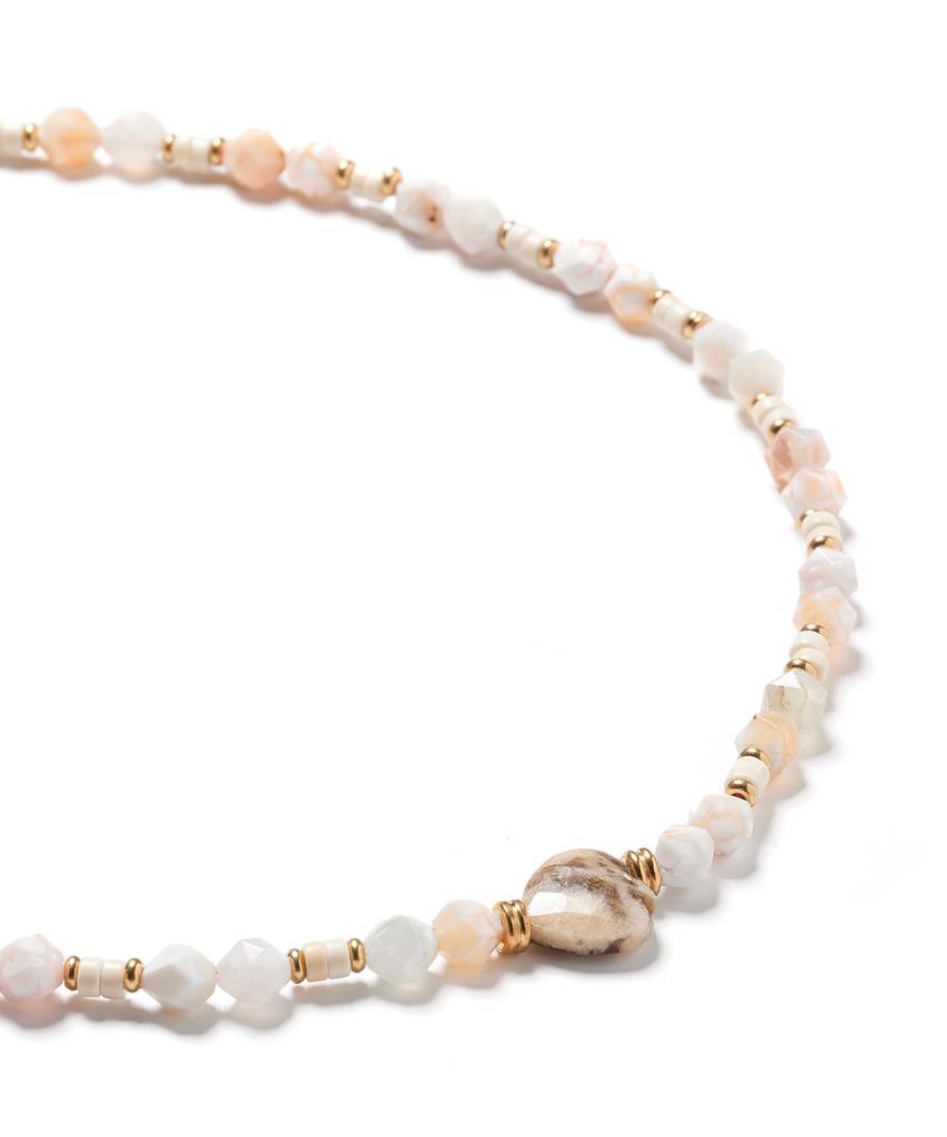 Колье Polalita Champagne с сердечками (Plt-Nl-025_Be)