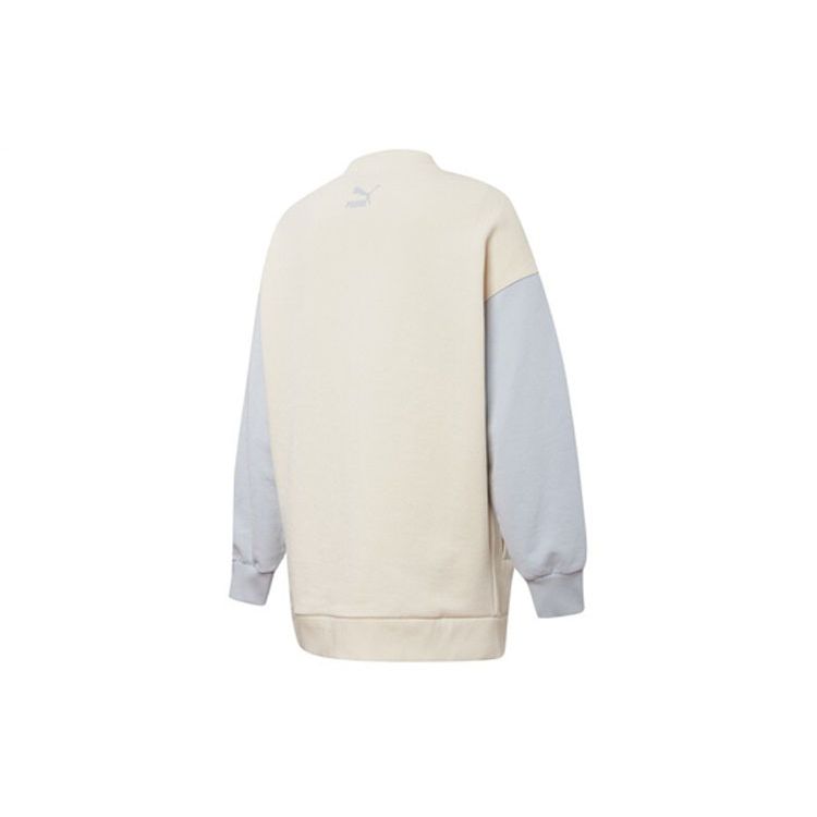 Puma Bomber Jacket With Logo Print And Color Block Design Women Jackets White 536309-99