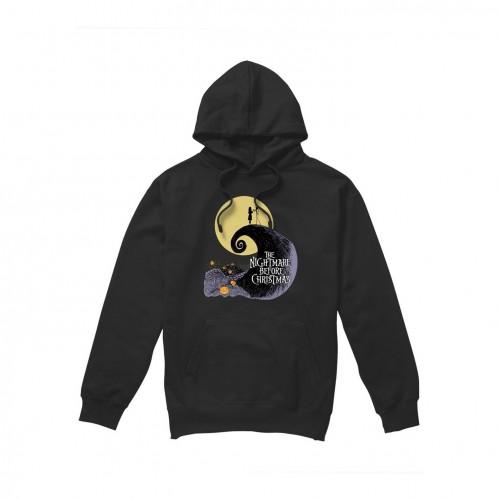 The Nightmare Before Christmas Mens Moon Silhouette Hoodie