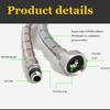 G12 Stainless Steel Braided Faucet Inlet Pipe For Kitchen Sink  Bathroom Basin Mixer 60100Cm