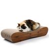 Luxurious Modern Cat Lounge Board Durable Paper Corrugated Cardboard Cat Scratcher Bed Carton Packed