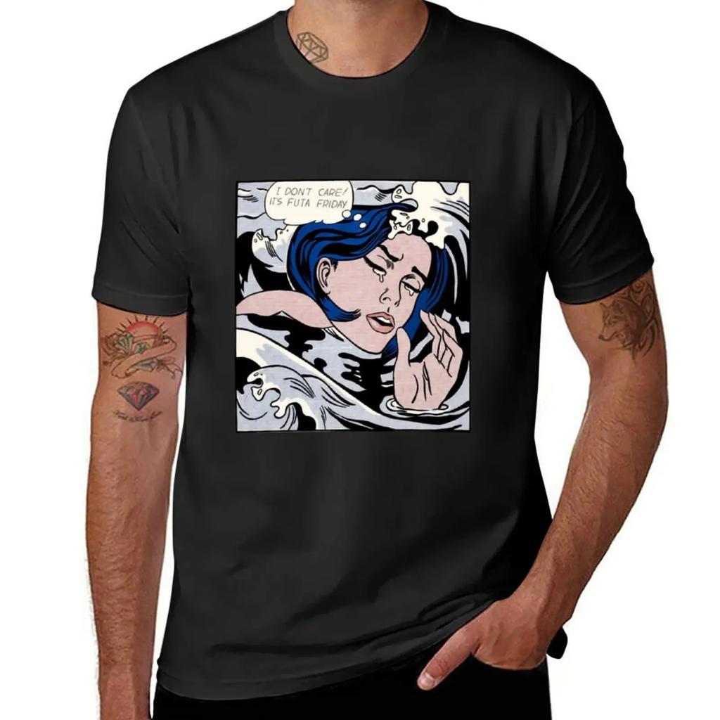 Футболка Roy Lichtenstein Futa Friday винтажная кавайная одежда больших размеров футболка для мужчин