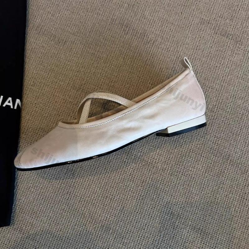 Мода 2025 Женские балетки Модные Легкие Удобные Балетки Неглубокие Мягкая Подошва Перекрестный Ремешок Ретро Туфли Мэри Джейн