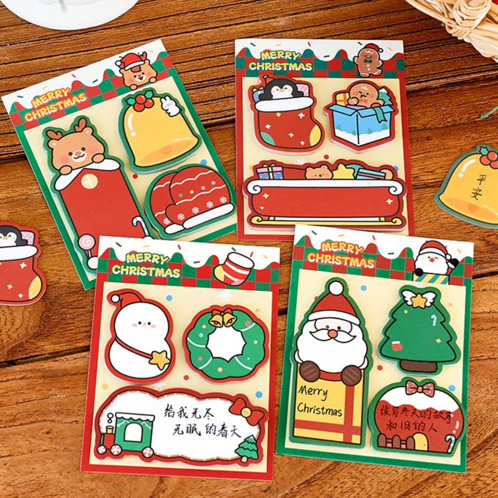 Sticky Notes Pads Quality Paper Cartoon Sticky Notes Christmas Sticky Notes Colorful Christmas Memo Pads For Christmas Party