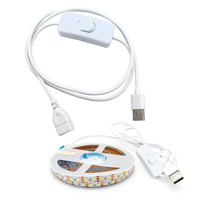 Large Power 2A USB Male to Female Connector Short Cable Manual Switches Operate Travel Friendly Designs for Electronics