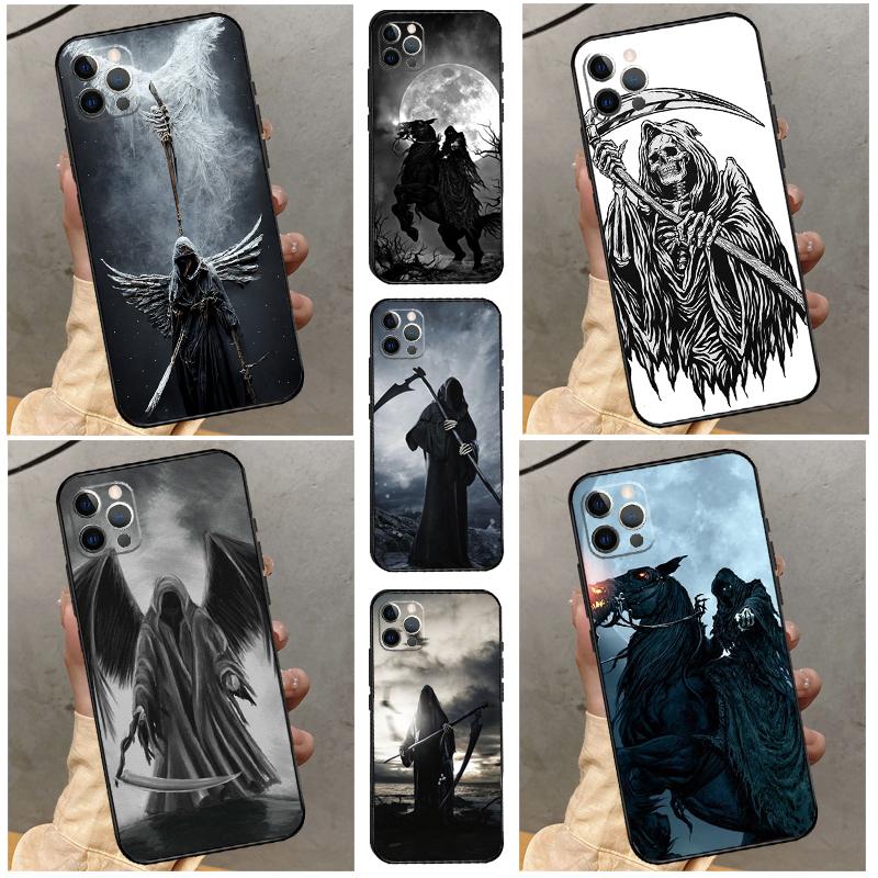 Death Grim Reaper Skull Case For Oppo A80 A60 A40 A17 A57 A77 A74 A54 A94 A78 A98 A18 A38 A58 A96 A76 A16 A15 A5 Pro