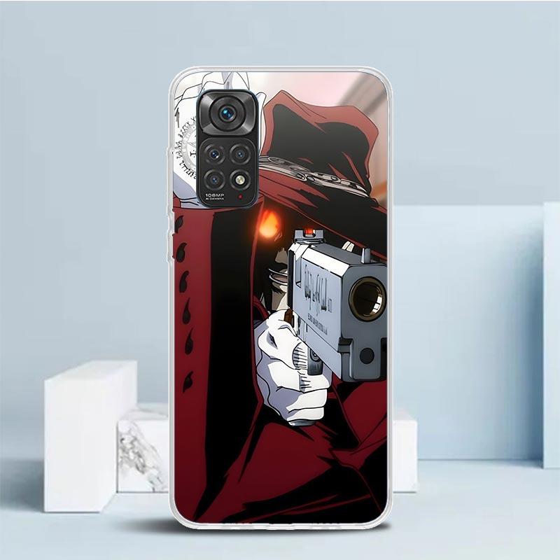 Мягкий чехол A-Alucard Hellsing Anime для телефона Xiaomi Redmi Note 15 14 13 12 Pro Plus Чехол для телефона 14S 11S 11T 11E 10S 10 4G Узорная задняя крышка