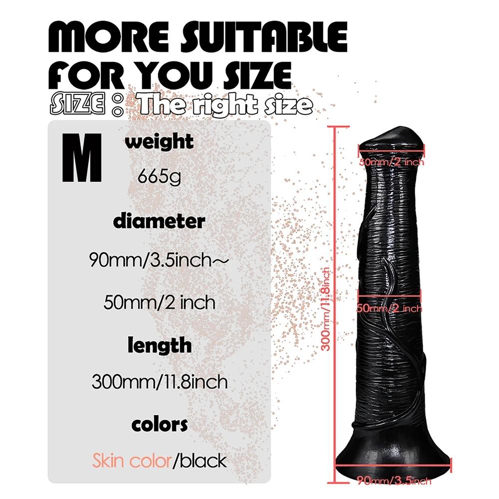 Лошадь фаллоимитатор Анальная пробка Мягкий пенис Анальный расширитель с присоской Фаллос Анальная пробка Стимулирует влагалище Анус Член Секс-игрушки