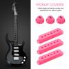 3Pcs Plastic Single Coil Pickup Covers 48mm 50mm 52mm Replacement for Electric Guitar(Pink)