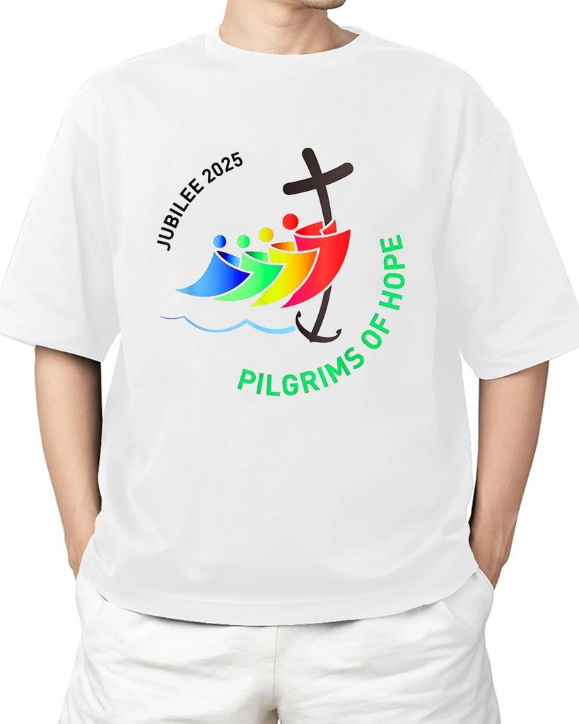 Jubilee Pilgrims of Hope Journey of Faith 2025 T-Shirt Hype Fit for Adults S-4XL