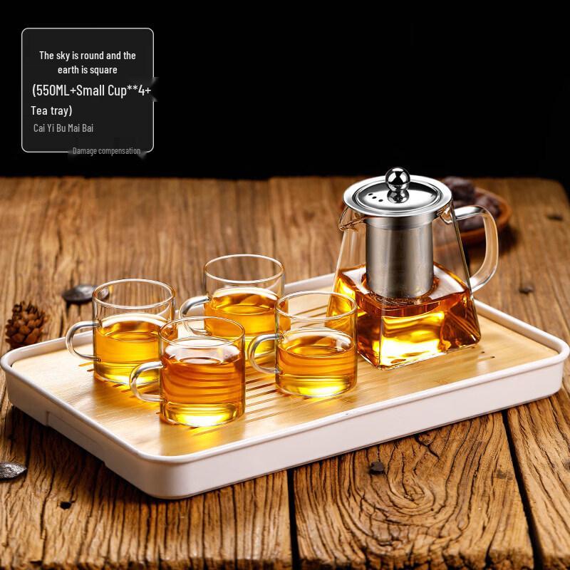 ZISIZ Heat-Resistant Glass Teapot