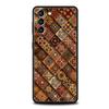 Мягкий ТПУ чехол для телефона Samsung Galaxy S25 S24 S23 S22 S21 Ultra S20 FE 5G S10 S10E Plus Мандала цветок тотем Черная крышка