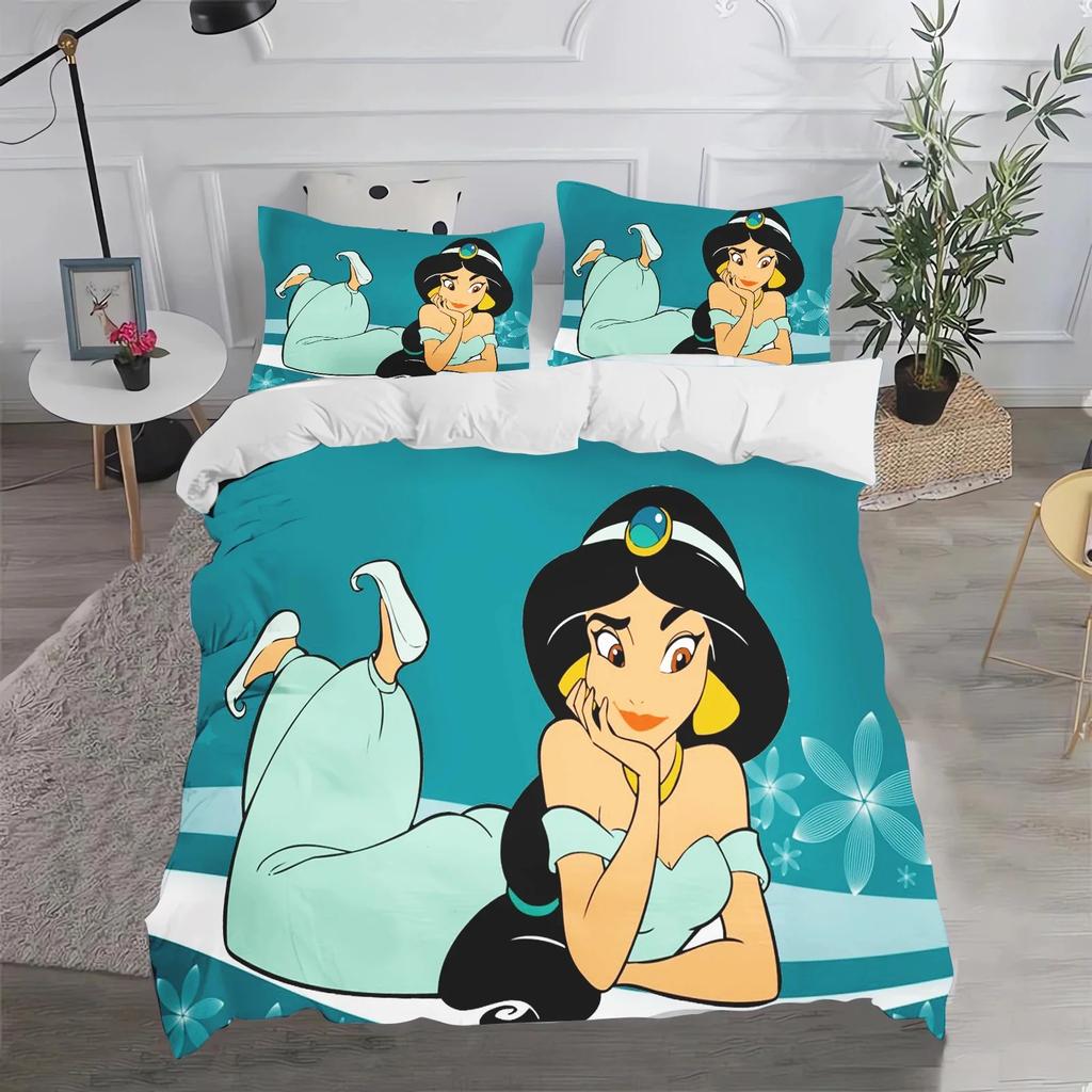 Mythical Stories Bedding Sets, Aladdin Cartoon 3D Digital Print Twin Queen Comforter Sets, Boys and Girls, Christmas Duvet Cover