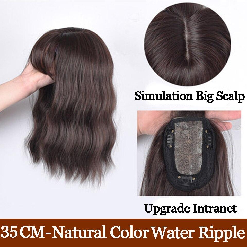 LUPU Новый тип, женские объемные волны, синтетические волосы на голове, парики с челкой, черные, коричневые, с застежкой, термостойкие искусственные волосы