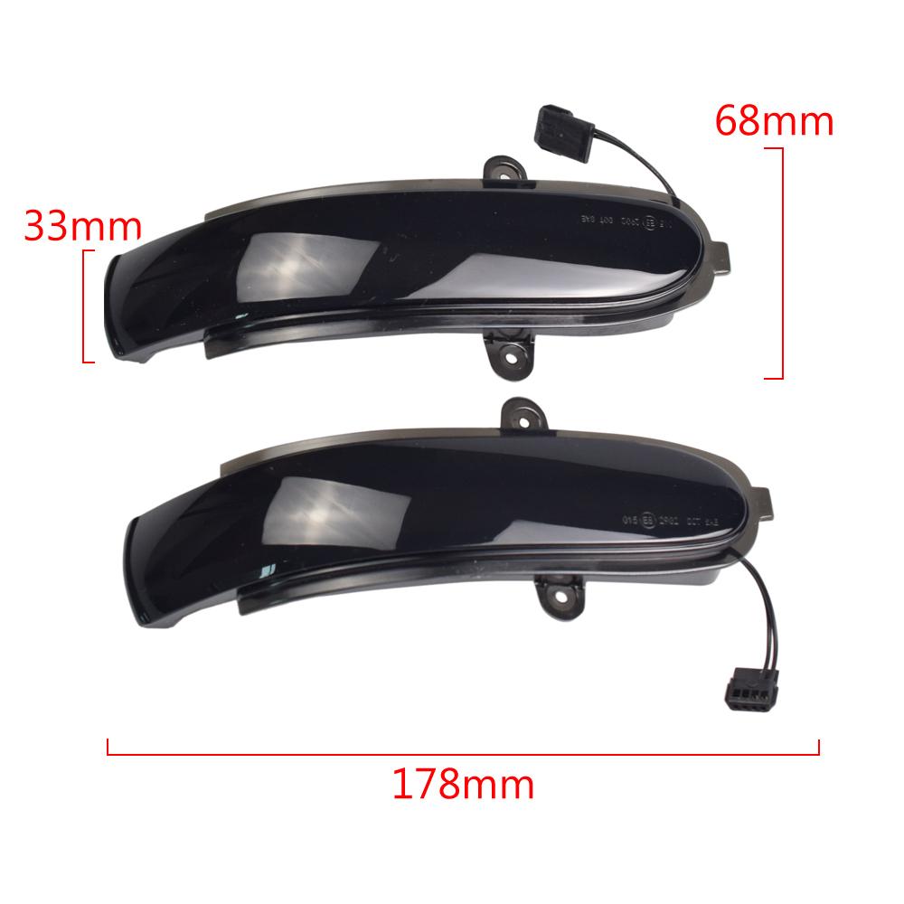 2Pcs Dynamic Indicator Blinker For Mercedes Benz E Class W211 S211 2002-07 G Class W463 LED Turn Signal Side Mirror Light