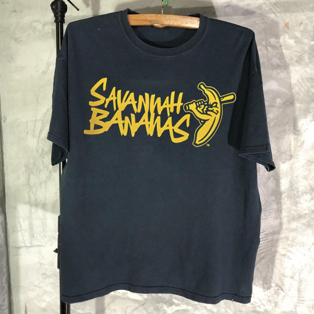 Savannah Bananas Unisex Black Short Sleeve T Shirt Full Size S-5XL Unisex T-Shirt
