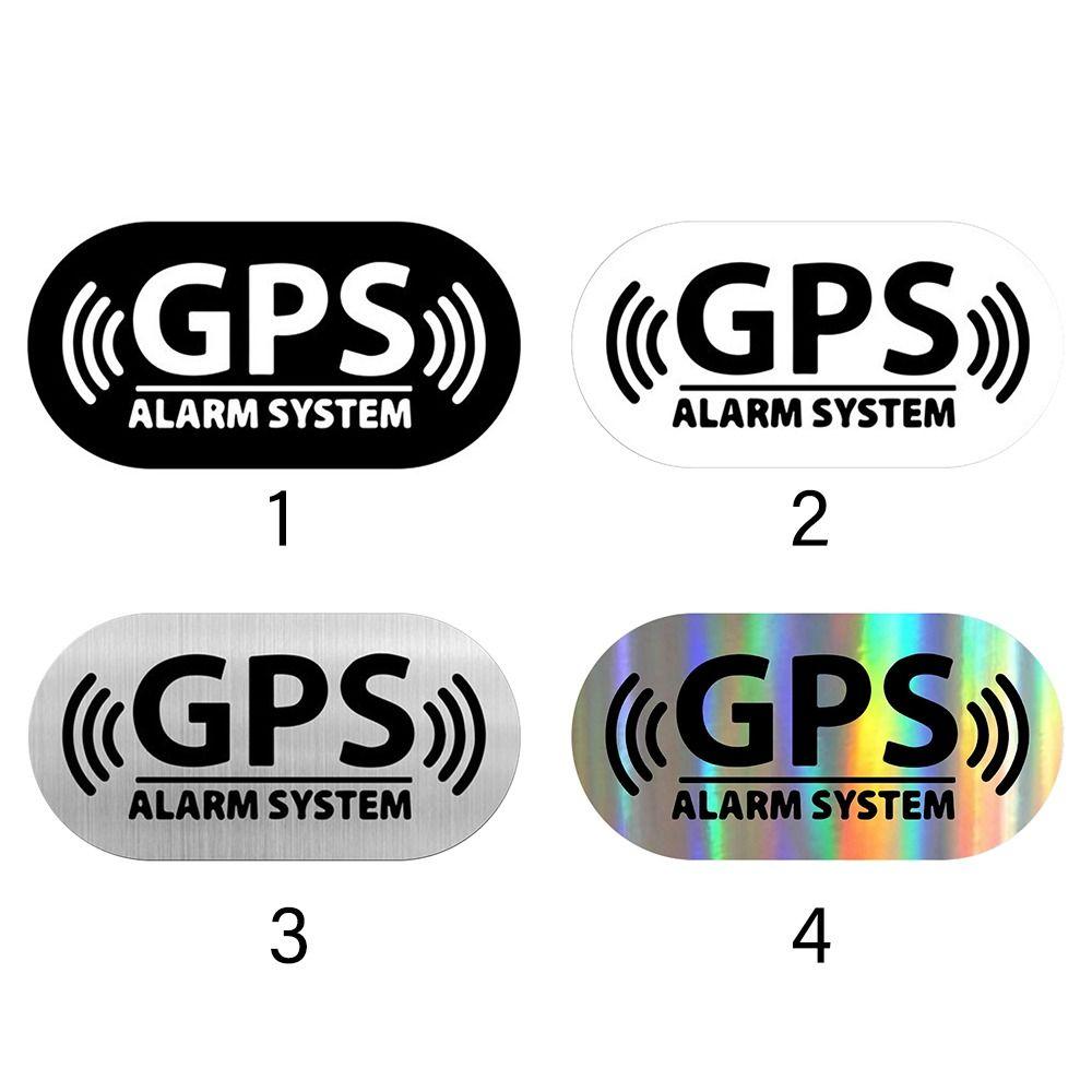 Multicolor GPS Tracking Alarm Sticker 16*8cm Alarm System Decal Reflective Warning Sticker