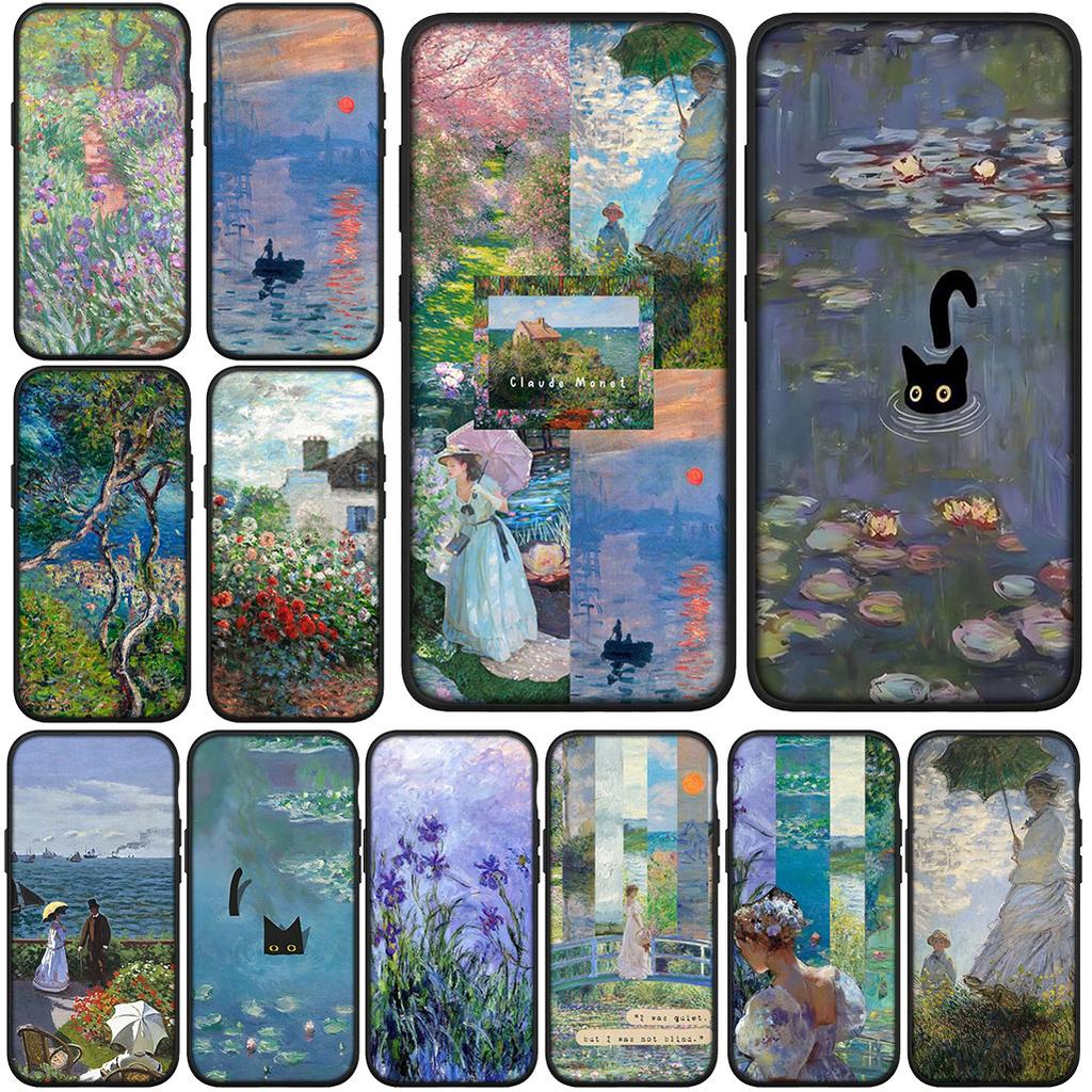 Чехол Claude Monet Кот Импрессионизм Кувшинка для Xiaomi Poco C85 C71 C65 C61 X7 X6 X5 M6 M8 F6 F7 F8 Ultra Pro C75
