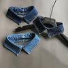 Washed Denim Collar Thickened With Design Collar Fake Collar Women'S Shirt Collar Men'S Shirt Collar Sweater Collar