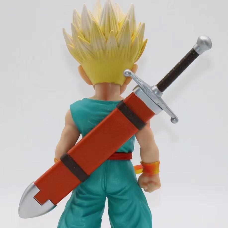18 см Аниме Dragon Ball Детство Желтые Волосы Тракс Двухголовая Фигурка ПВХ Фигурки Действия Модель Украшение Игрушки Рождественский Подарок