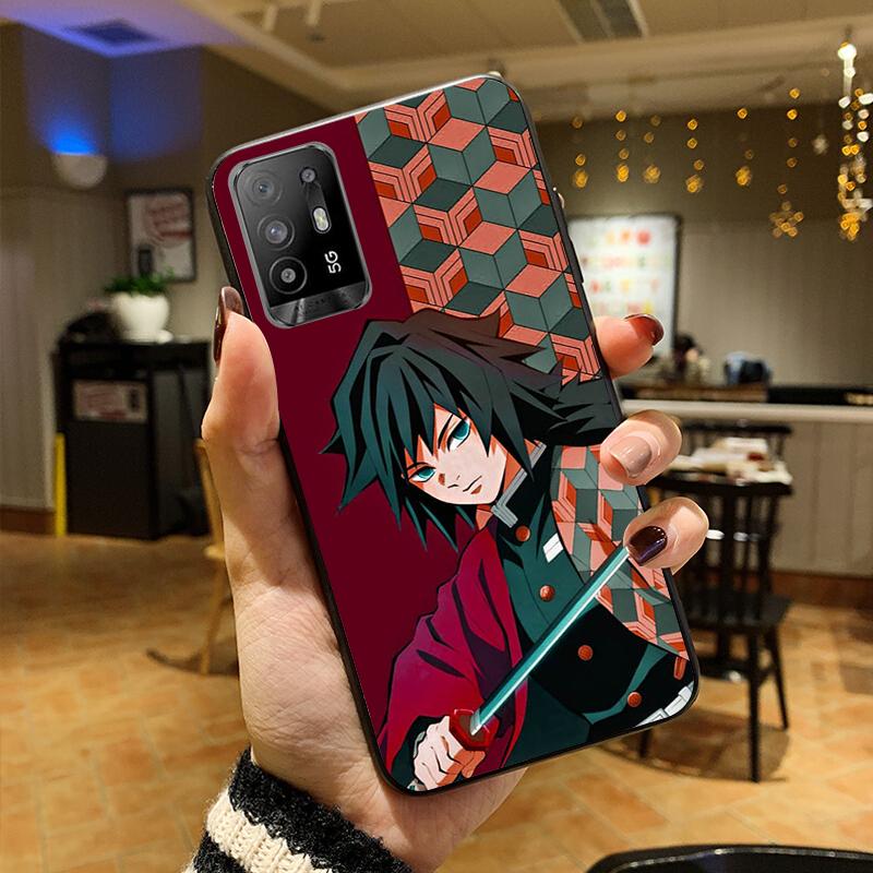 Чехол для телефона Anime Demon Slayer Kimetsu Kamado для OPPO A54 A74 A94 A53S A9 A5 A15 A16 A91 A96 A76 Reno8 8Pro Reno2 Z