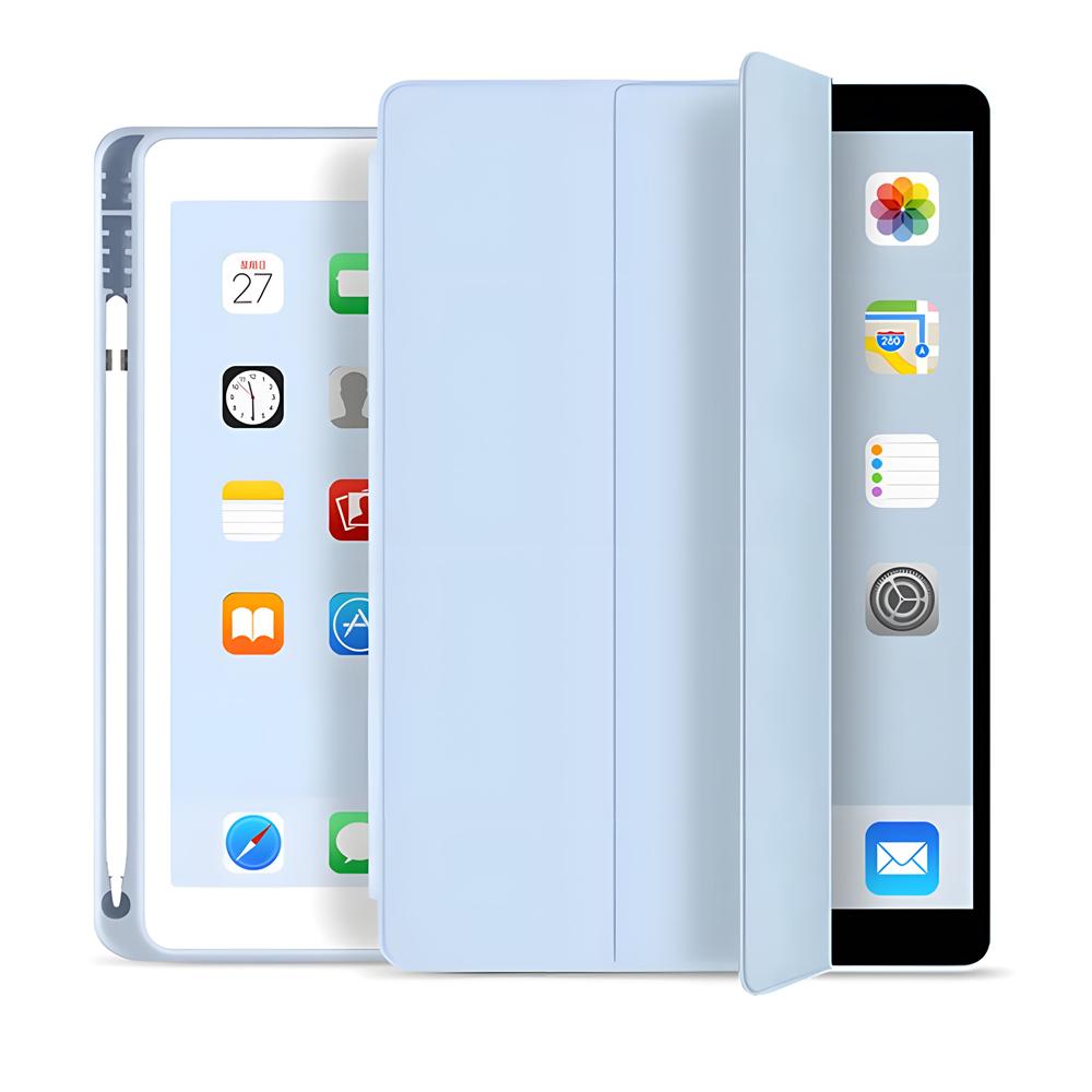 С чехлом-держателем для карандаша для iPad Pro 13 2024 12.9 2021 10.2 7/8/9/10th Чехол для iPad Air 11 2 4 5 Mini 5 6 Портативный чехол для iPad Pro 11 поколения