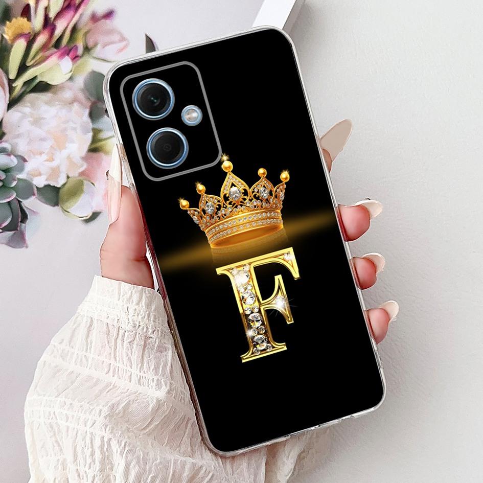 Чехол для Xiaomi Redmi Note 12 5G Милые Буквы Короны Прозрачный Силиконовый Мягкий Тонкий Чехол Для Телефона Redmi Note 12 Pro Plus