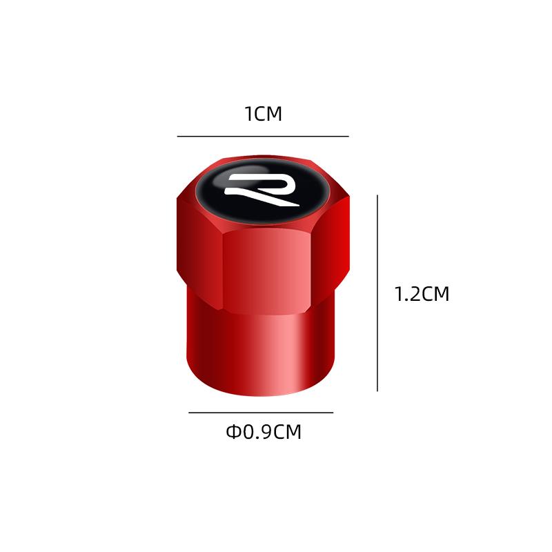 RSQ1 VW 2026 Hot New 4pcs Auto Emblem Cap New R logo Case For VW Volkswagen Golf 8 MK8 Accessories