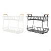 2 Tier Countertop Fruit Basket Bowl Stand for Kitchen