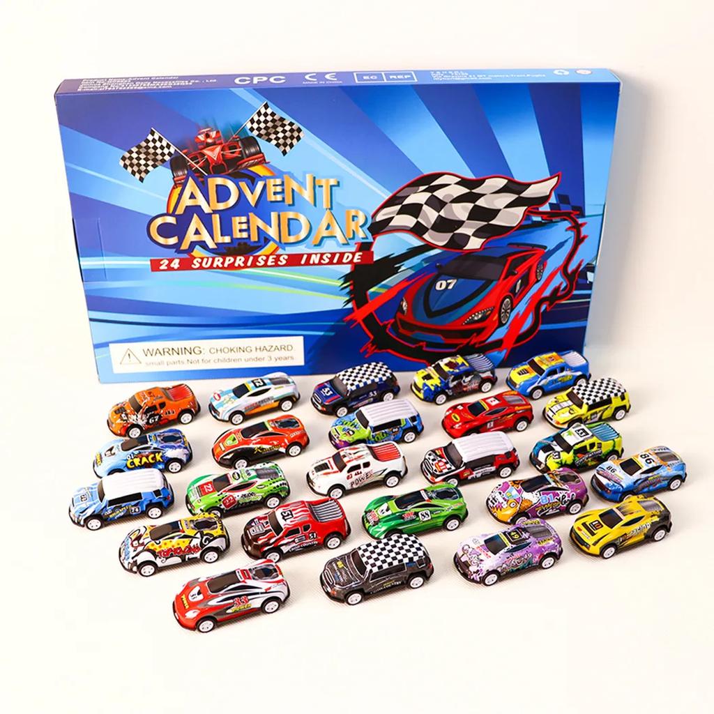 24 Racing Car Christmas Calendar, 24 Styles Of Christmas Countdown Gifts