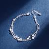 925 Sterling Silver Chain Stars Bracelets for Women Charms Fashion Designer Party Wedding Jewelry Holiday Gifts