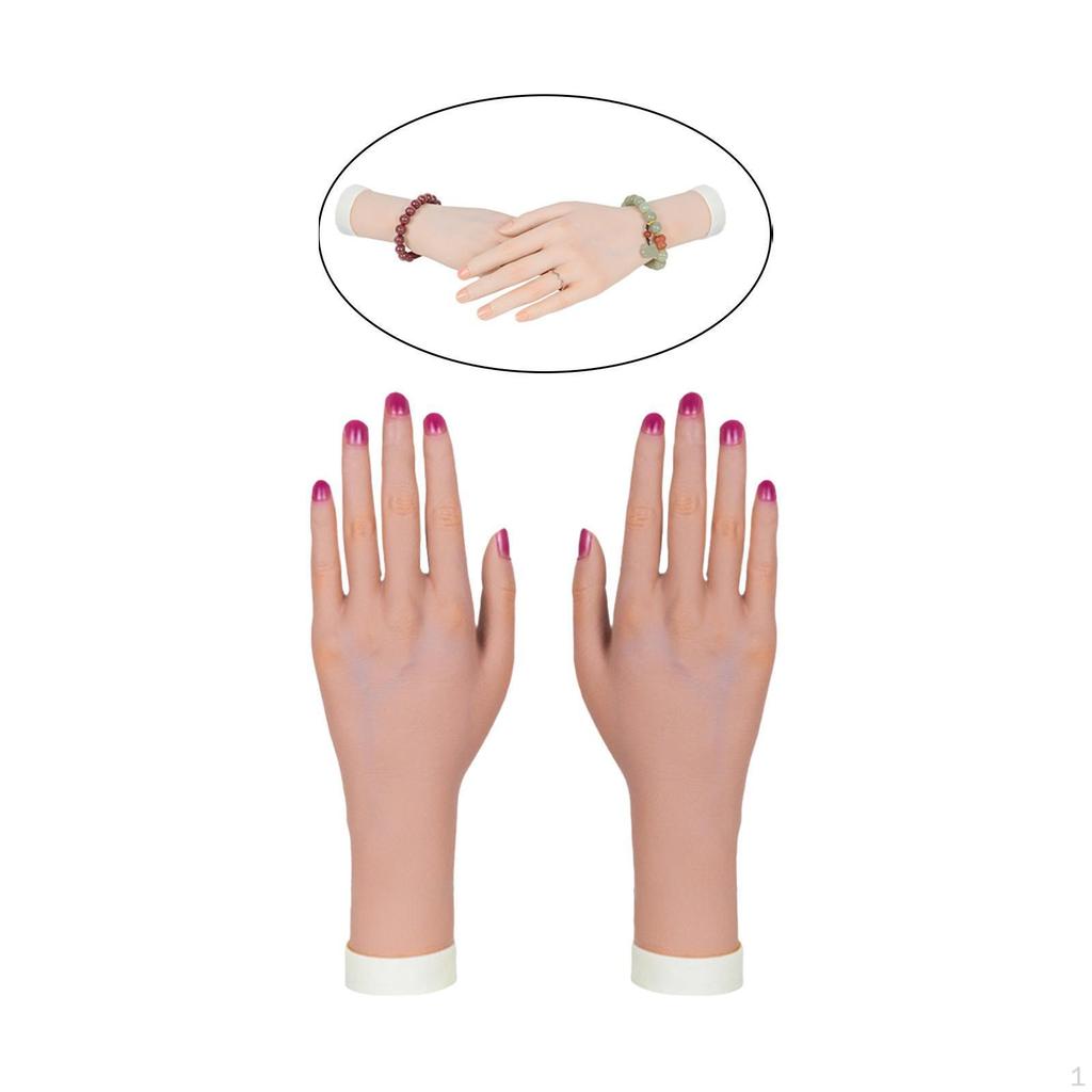 Манекен-держатель для ювелирных изделий, гибкая сгибаемая модель для акриловых ногтей,