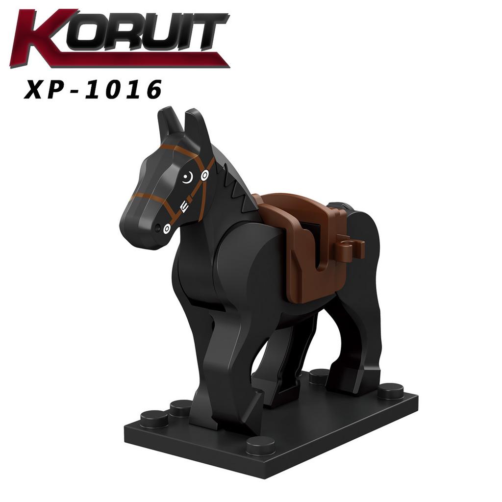 XP1011-1016 Medieval Knight Warhorse Military Mount Building Blocks Toy