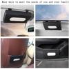 Leather Premium Napkin and Tissue Holder For Backseat And Car Visor