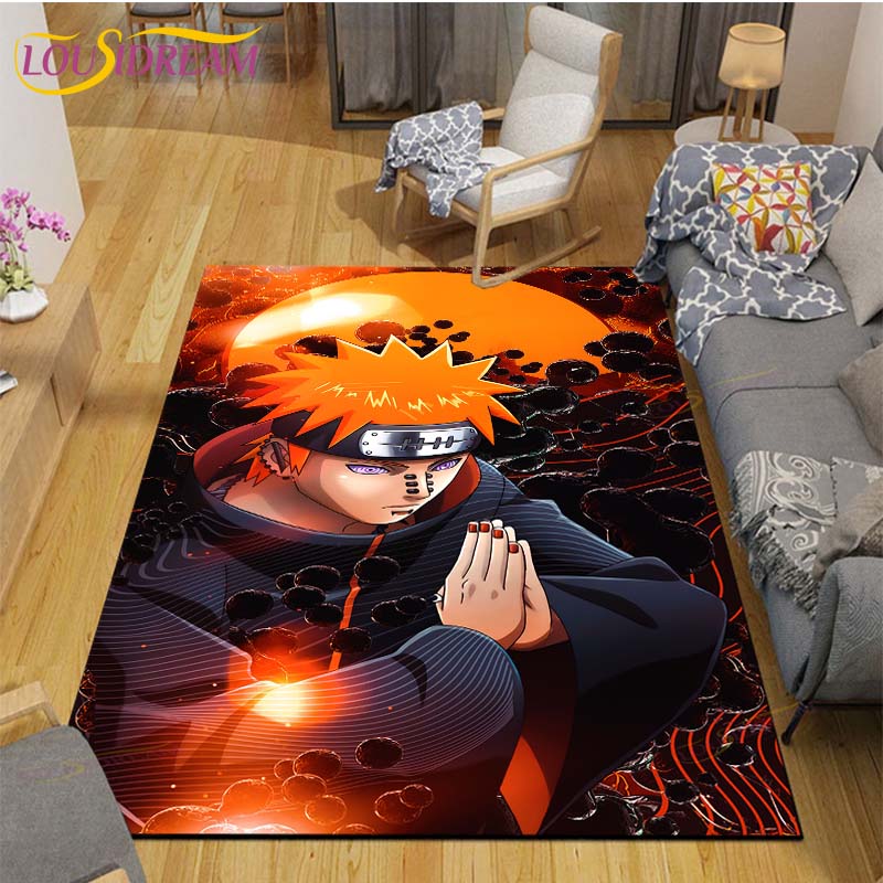 Anime Mat Carpet Naruto Rugs for Living Room Soft Floor Mat Rugs for Bedroom Door Mat Non-slip Area Rugs Bath Mat
