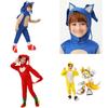 Stylish Blue Cosplay Costume Sonic Hedgehog Theme For Carnival Party