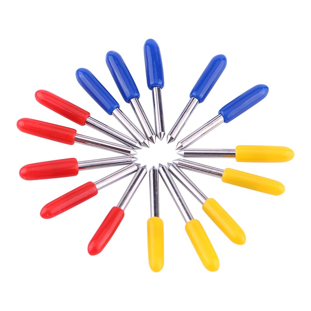 15pcs High Hardness Plotter Vinyl Cutter Blade Cutting Tool 30 45 60 Degree