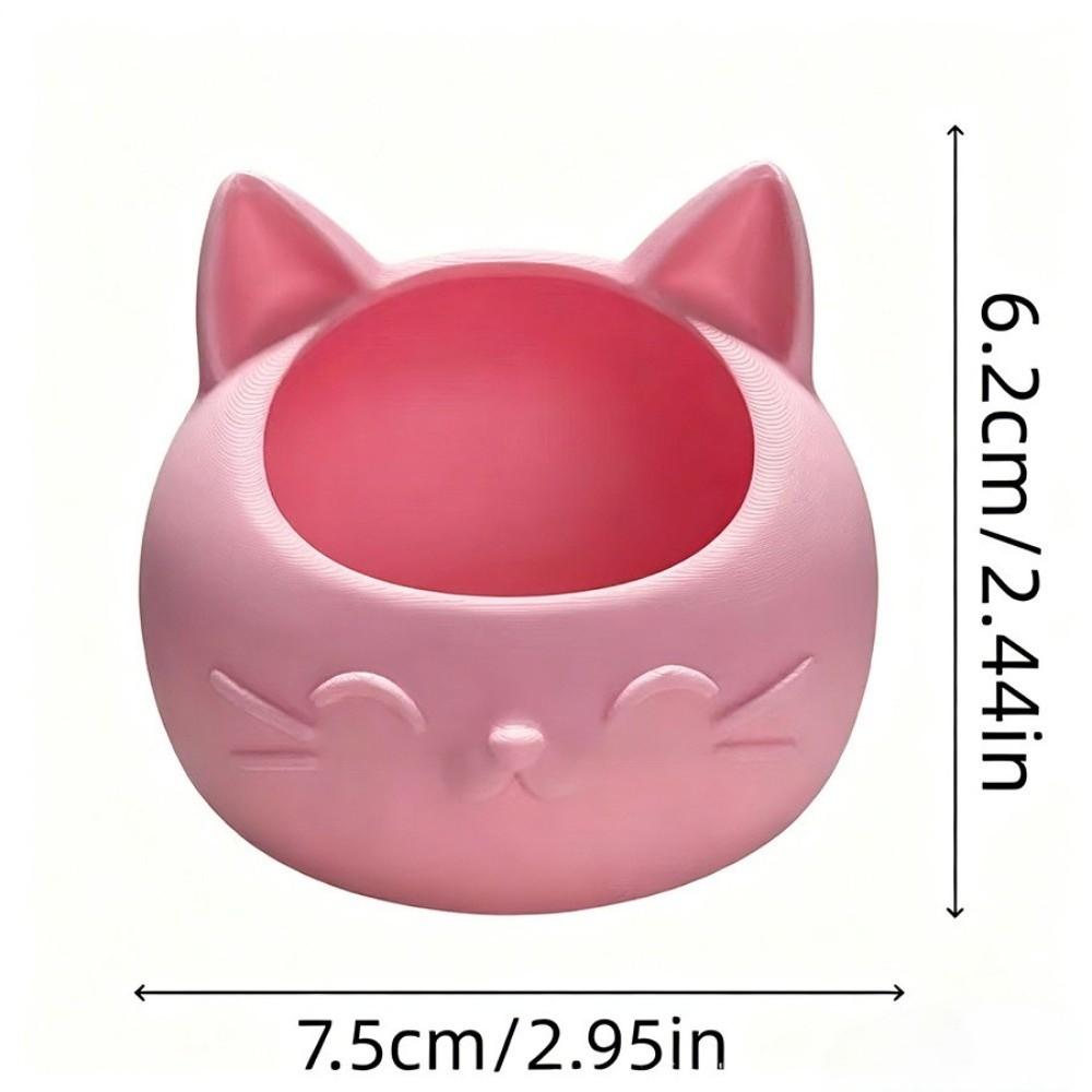 3D Printed Desktop Storage Container Cat-Shaped Jewelry Holder Storage Box Bedroom