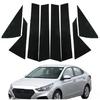 Для HYUNDAI Verna Accent Solaris декорация окна, наклейка на центральную стойку двери, ярко-черная