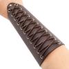 2pcs Unisex Leather Arm Guards PU Archery Armguards Classic Leather Wrist Guards  Archery Use