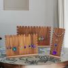 Hanging Necklace Wooden Necklace Display Rack Wood Jewelry Holder Jewelry Organizer