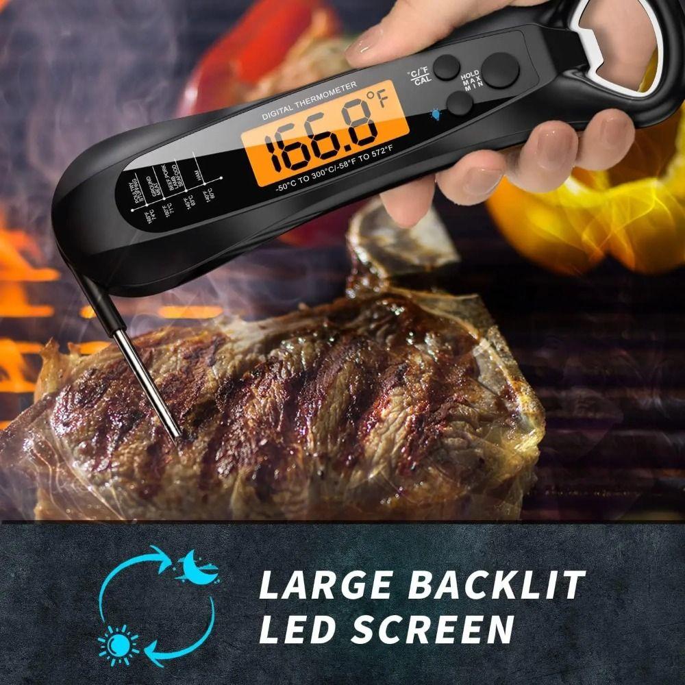 Waterproof Electronic Food Thermometer 2-in-1 Professional Meat Thermometer Grilling